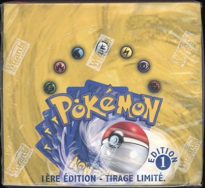 1999 Pokemon FRENCH 1st Edition Base Set Booster Box Display OPENED EMPTY VIDE