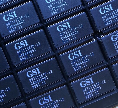 GSI GS71116TP-12 Standard SRAM, 64KX16, 12ns, CMOS, PDSO44 **NEW** Qty.2