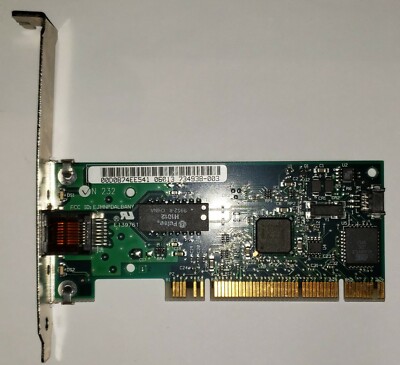 Intel 734938-003 10/100 Base-TX Ethernet PCI Network Card 108897-001 Rev C