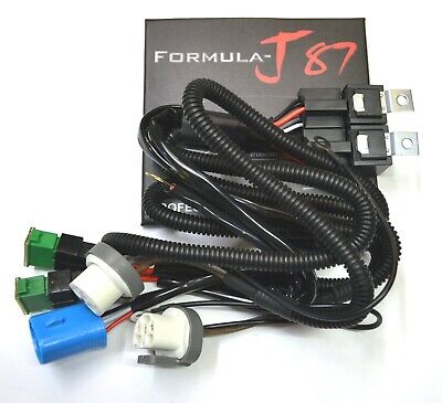 Relay Wire Harness 40A 9004 HB1 Head Light Adapter High Heat Replace Ceramic Fit