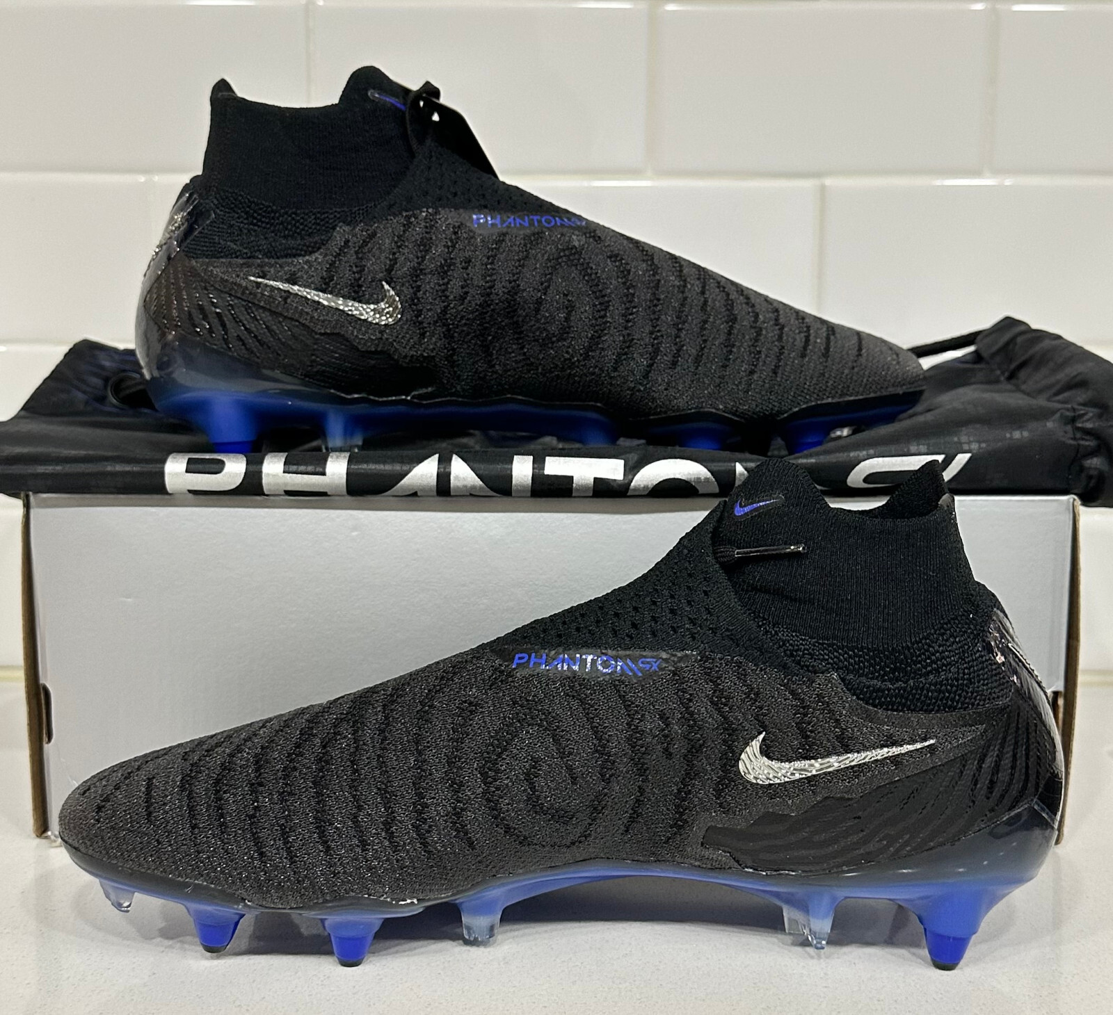 Nike Phantom GX Elite DF SG-Pro AC Black Chrome Blue DD9444