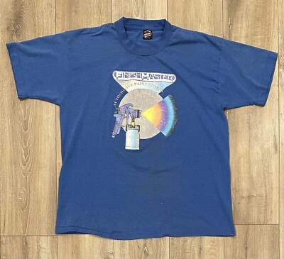 Vintage BEST FinishMaster Automotive SprayPaint T-Shirt XL FRUIT OF THE LOOM USA