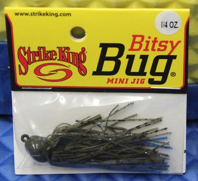Strike King Bitsy Bug Mini Jig 1/4 OZ BBJ14 CHOOSE YOUR COLOR!