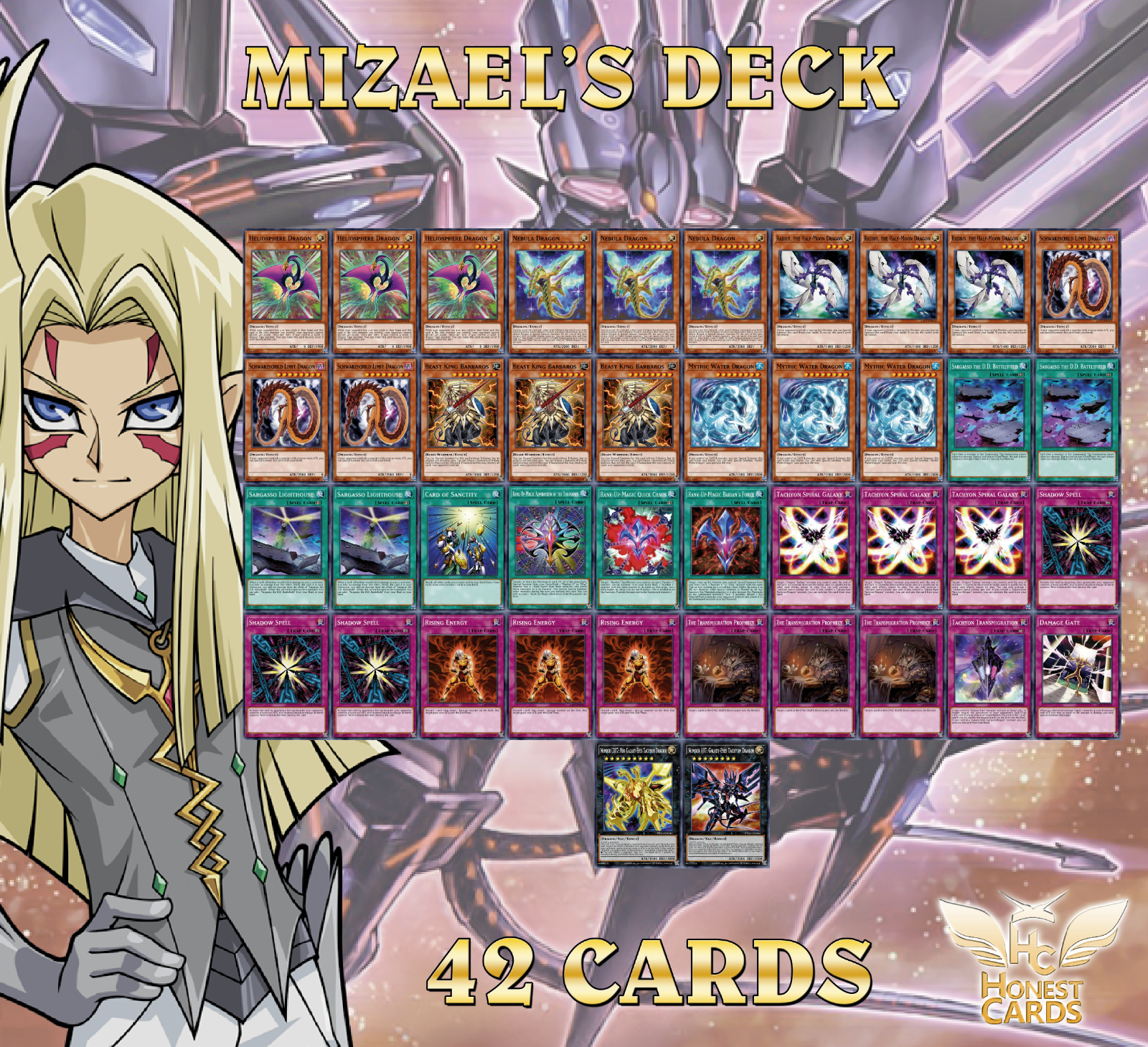 ZeXal! Complete Mizael Deck! Number 107: Galaxy-Eyes Tachyon Drag