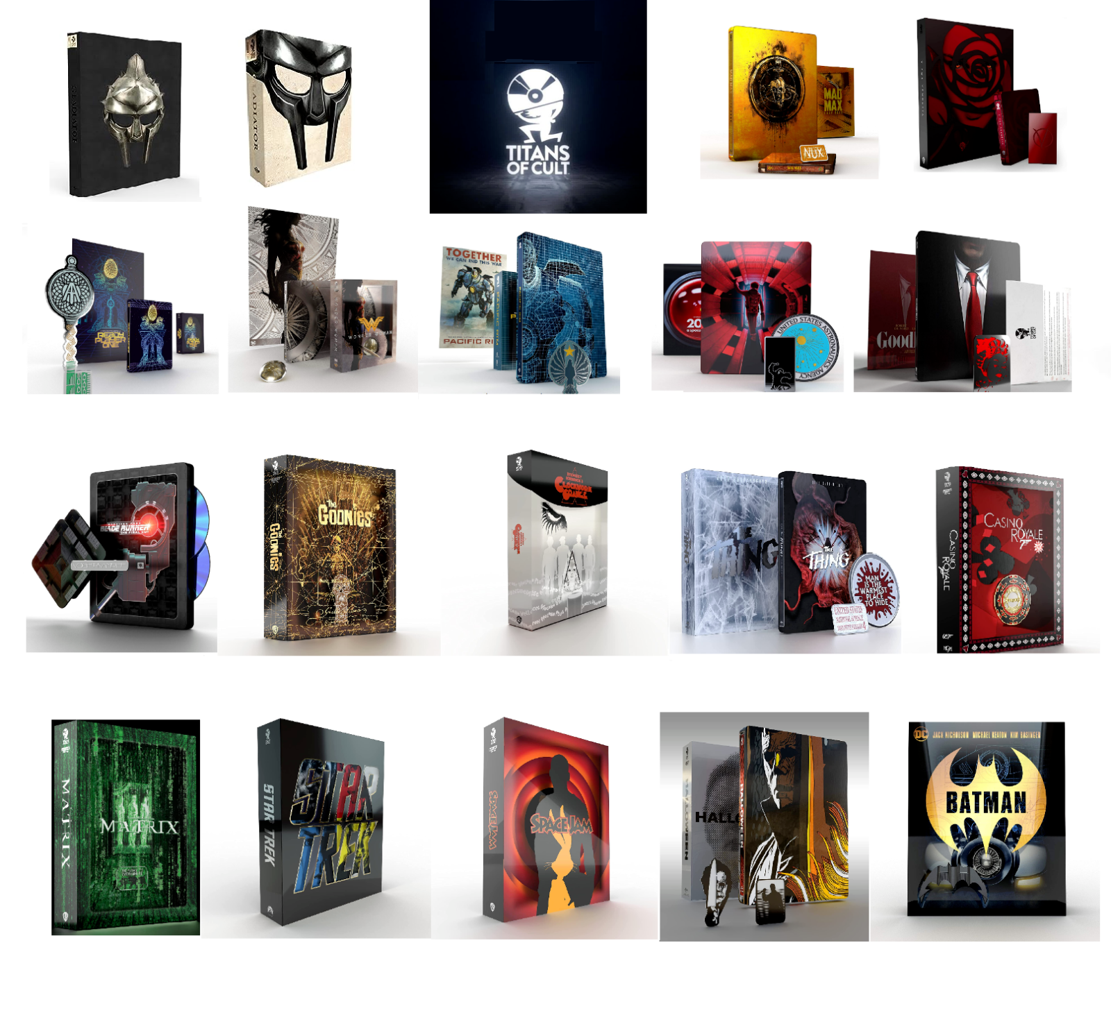 TITANS OF CULT Steelbook Collection 17 Movies (Blu-ray 4K + 2K) Single Purchases TITANS OF CULT Steelbook Collection 17 Movies (Blu-ray 4K + 2K) Single Purchases