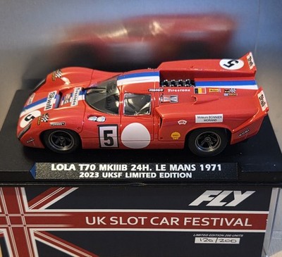 FLY LOLA T70 MKIIIB #5++UK SLOT CAR FESTIVAL++Lim.Edition ++E2070++NEU+OVP!