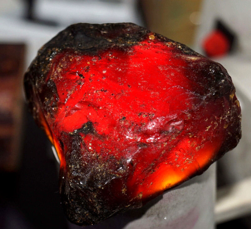 268.45 Ct Natural Honey Baltic Amber Untreated Specimen Certified Rough