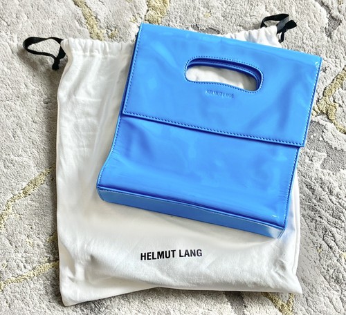 HELMUT LANG⚡{$540} Small light blue patent leather top
