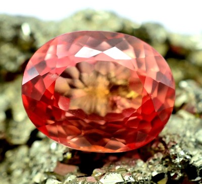 Certified 13.20 Ct AAA+ Natural Padparadscha Sapphire Oval Shape Loose Gemstone