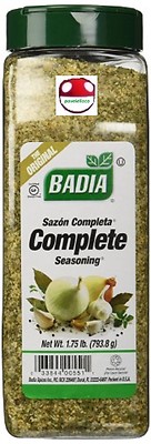 Complete seasoning (1,4,6) X 1.75 lb Badia sazon completa spices,FOR MEATS