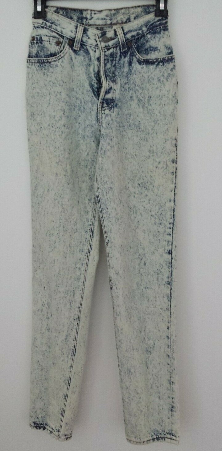rubyページ Levis 17501 Vintage Womens Juniors 3 Stone Acid Washed Jeans