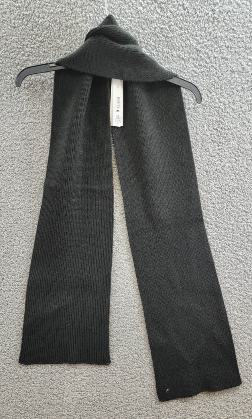AQUA Ombré Knit Scarf Women's One Size Black/Silver~ - Picture 9 of 13