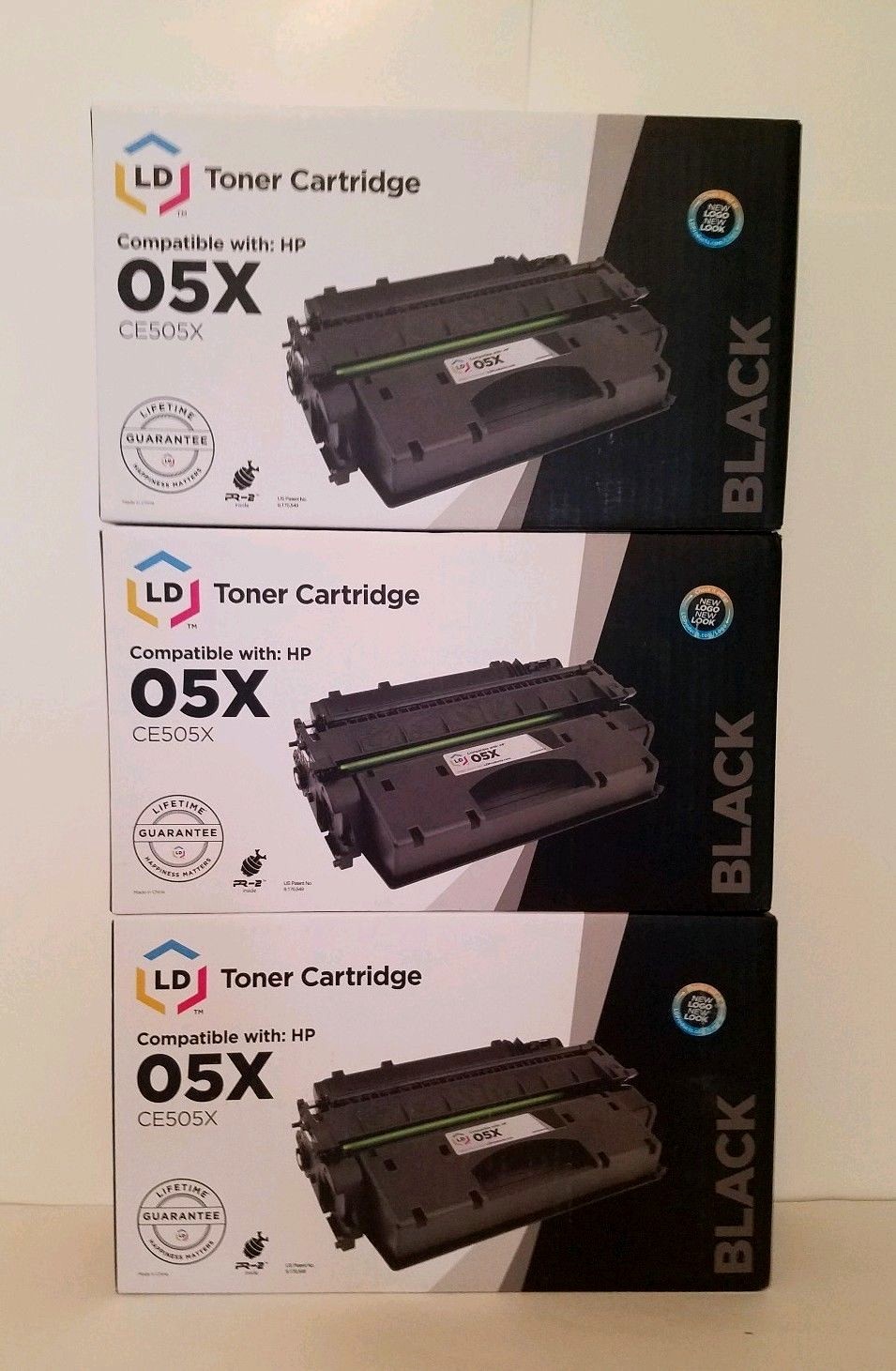 NEW Lot 3 Pack LD Toner Compatible with HP 05X CE505X for P2055d P2055dn P2055X