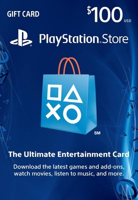 $100 US PlayStation Network Store PSN Gift