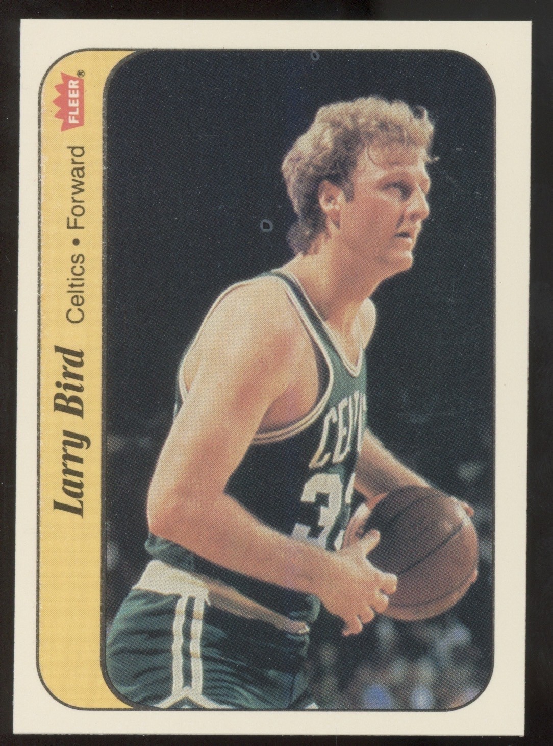 1986 Fleer Basketball Sticker #2 Larry Bird