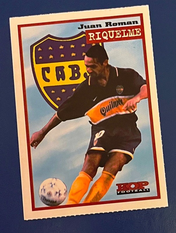Juan Roman Riquelme Ca Boca Juniors 2001 Rare Football Rookie Card Kop Football