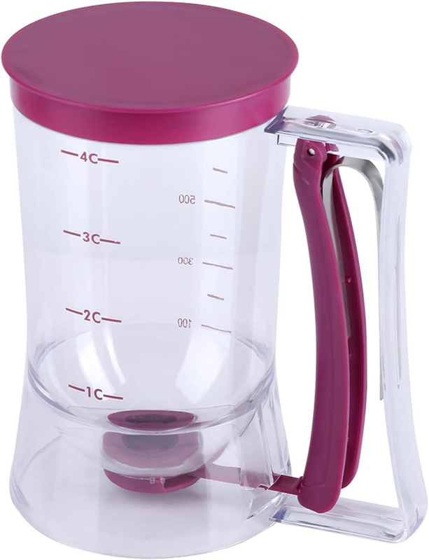 Pancake Batter Dispenser with Sturdy Handle, 900Ml Cake & Crepe Batter Pitcher,