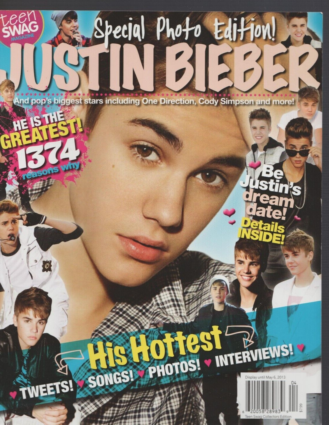 Teen Swag Magazine Justin Bieber issue 2013 RARE | eBay