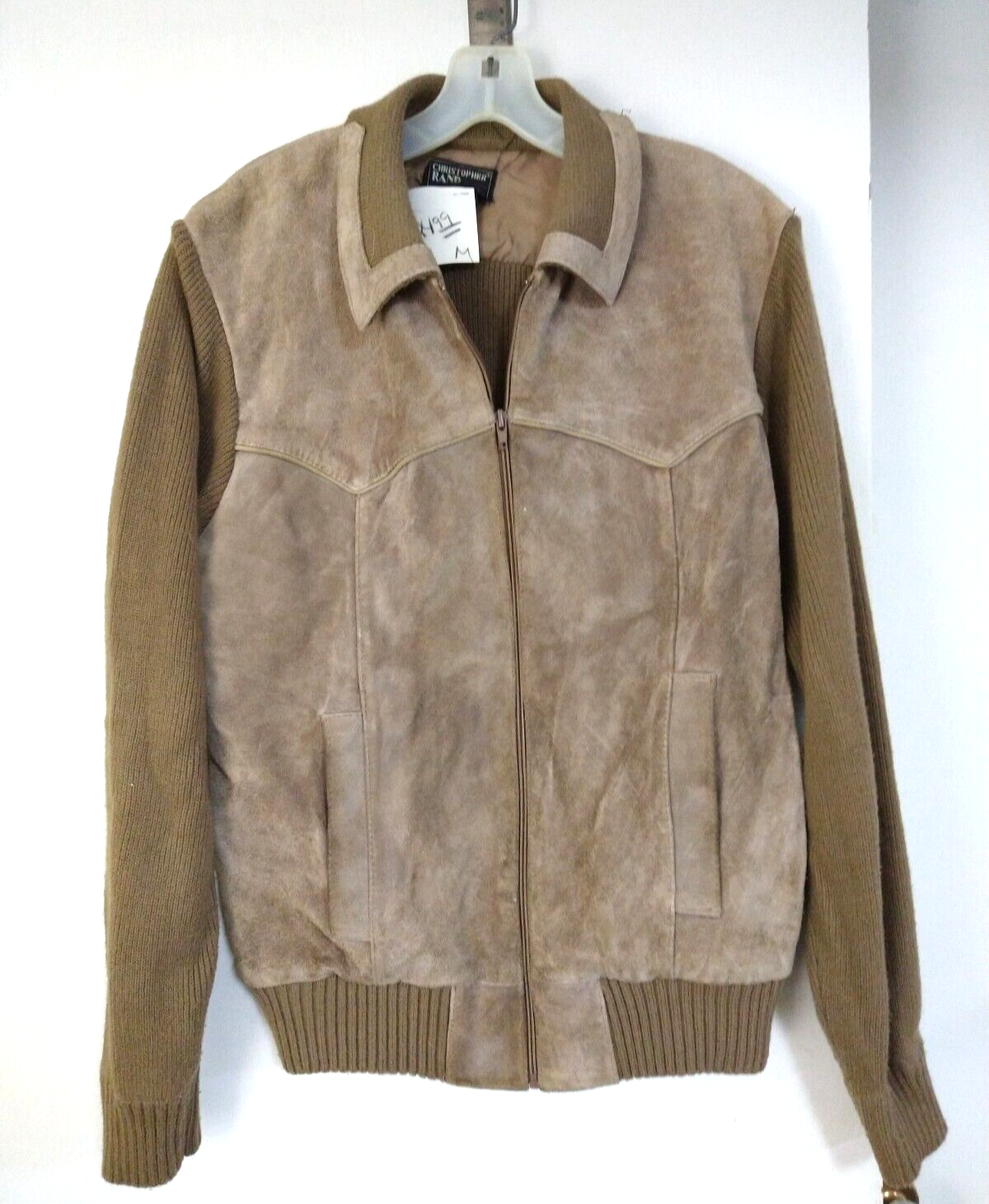 ジャケット・アウター dead Stock fake suede bomber jacket Vintage A Collezione Faux Suede Bomber Jacket L Brown Zip