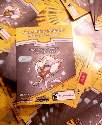 Expired Code Shiny Poipole Gamestop Pokemon Promo Code Ultra Sun Ultra Moon Ebay