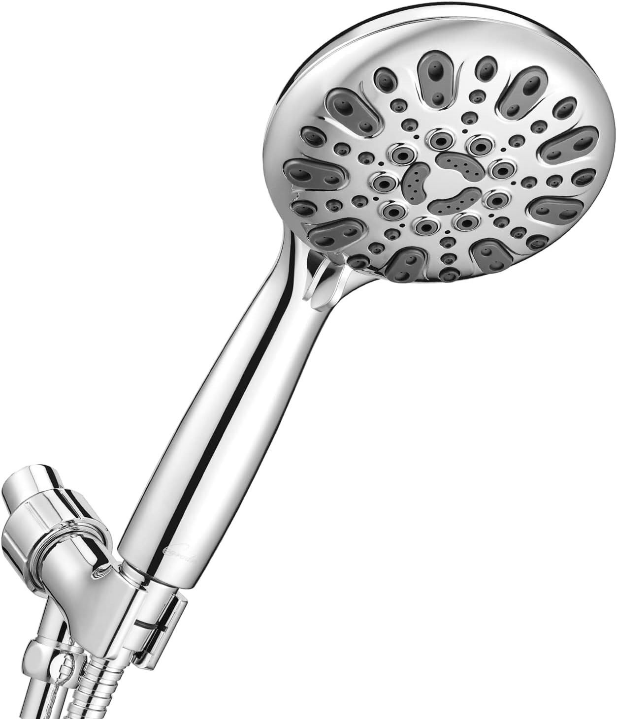 Couradric Handheld Shower Head, 6 Spray Setting High Pressure Shower Head