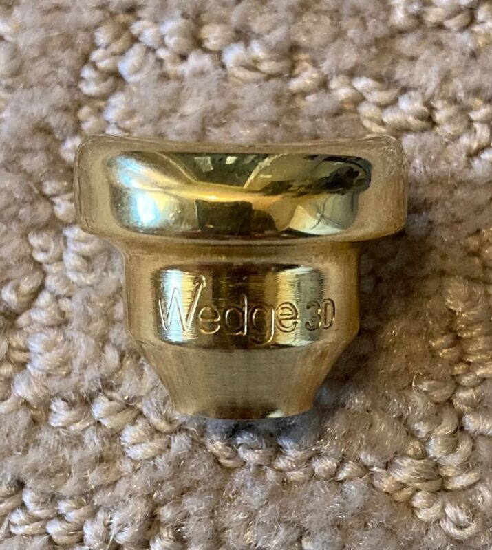 Wedge 3D Trumpet Mouthpiece Top Gold Plated
