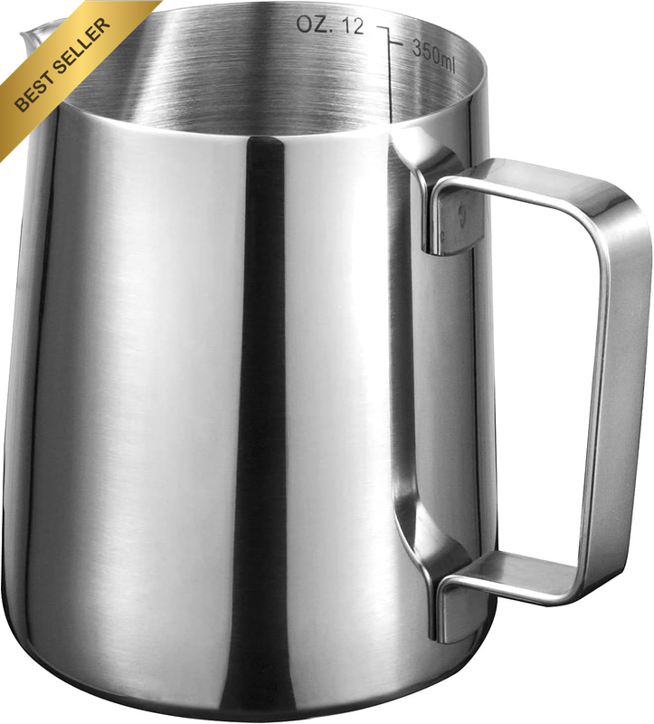 12oz Milk Frothing Pitcher, Stainless Steel for Espresso, Latte Art