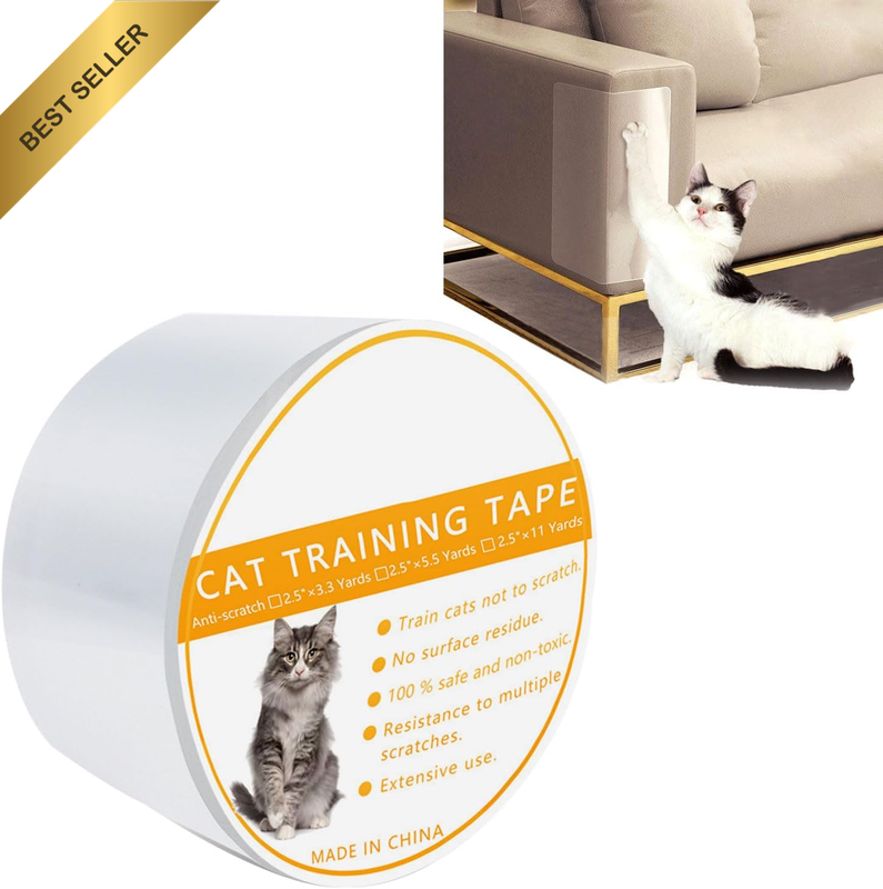 Cat Scratch Protector, anti Cat Scratch Tape, 4 Inches X 3 Meters 100% Transpare