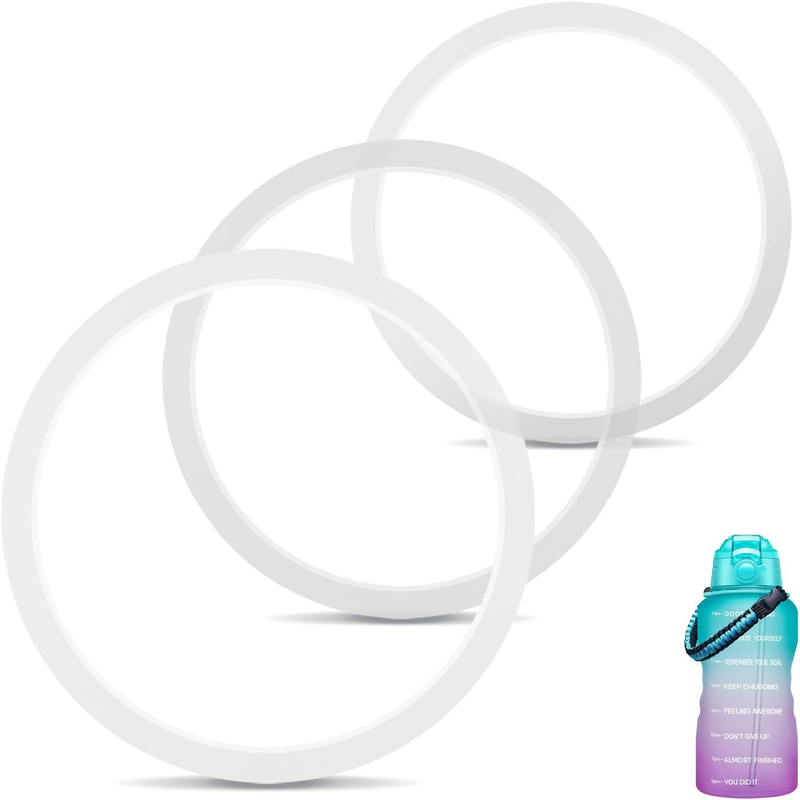 [3 Pack] 128 Oz Bottle Gasket for Giotto Water Bottle 1 Gallon - Tight Seal to