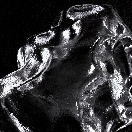 Simon Pearce Crystal Clear Glass Evergreen Tree Candy/Nut Bowl Dish