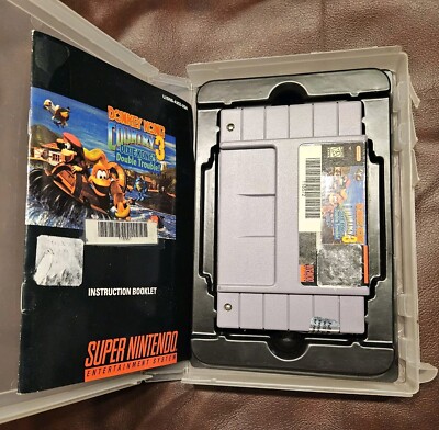 Donkey Kong Country 3: Dixie Kong's Double Trouble (SNES) With Original Manual