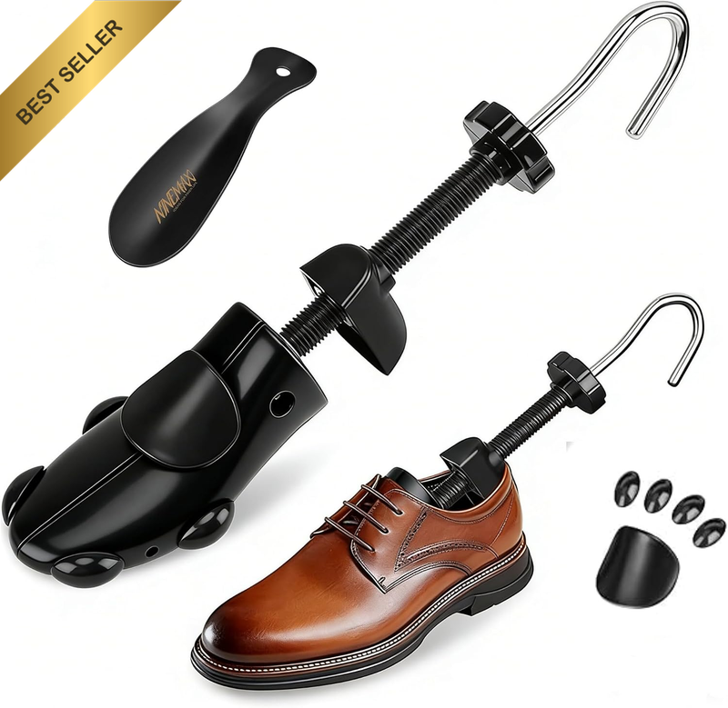 Shoe Stretcher,1 Pair Shoe Trees Width and Length Adjustable 4-Way Stretch Shoes