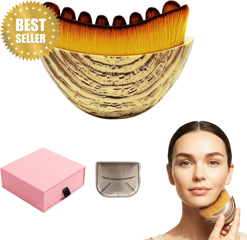 Lymphatic Contour Facial Massage Gua Sha Brush, Dry Brushing Face Brush, Lymphat