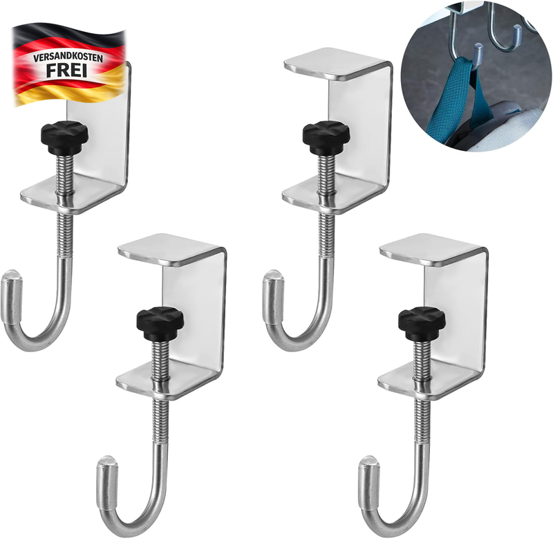 Taschenhalter Handtaschenhaken verstellbar für Tisch, Rucksack, Büro und Zuhause