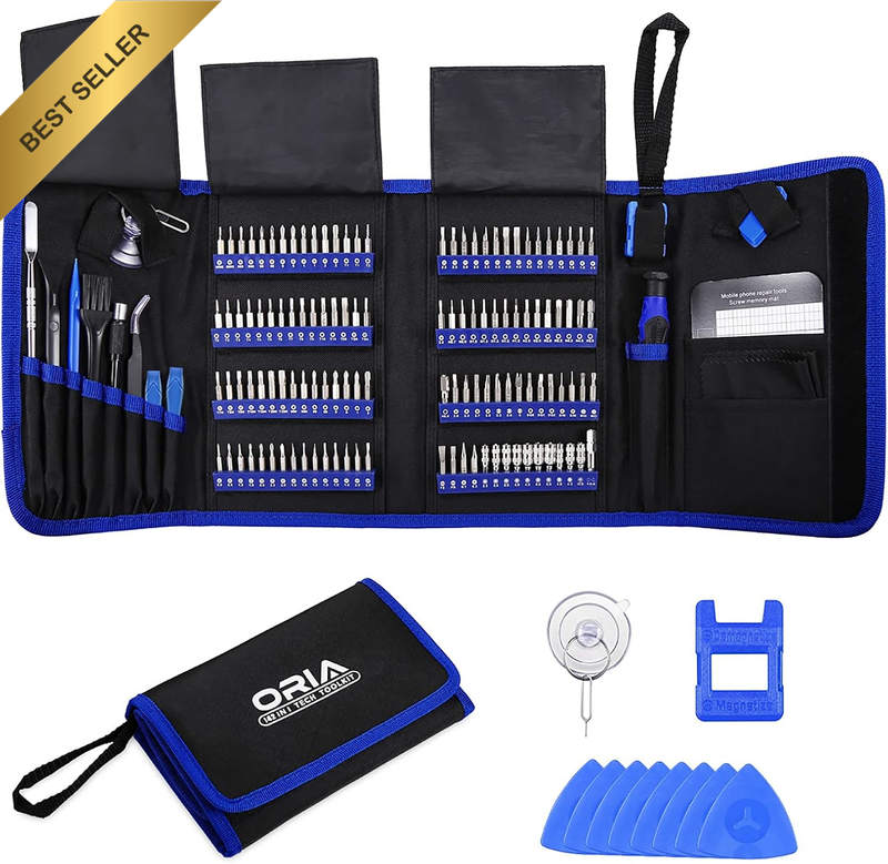 Precision Screwdriver Set (New Version), 142 in 1 with 120 Bits Mini Magnetic Sc