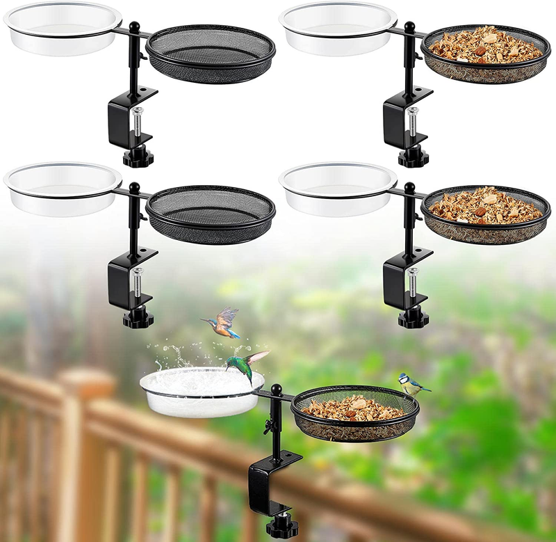 S Detachable Deck Bird Feeder Balcony Bird Feeder And Wate