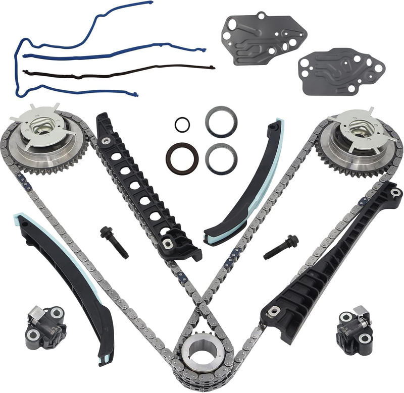Timing Chain Kit W/Cam Phaser for 2004-2008 Ford F150 5.4L 2005-2008 Expedition