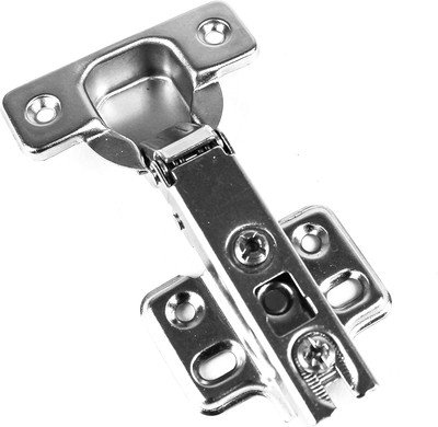 Berta (2 Pieces) Full Overlay Frameless European Hinges, 105 Degree 2-Cam 4-Way 