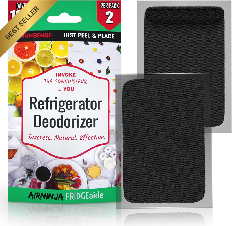 Fridge Freezer Deodorizer Patch Organic Odor Eliminator 4 Month 2-Pack Chemical