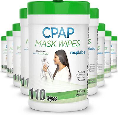 resplabs CPAP Mask Cleaning Wipes - Unscented, Alcohol-free 
