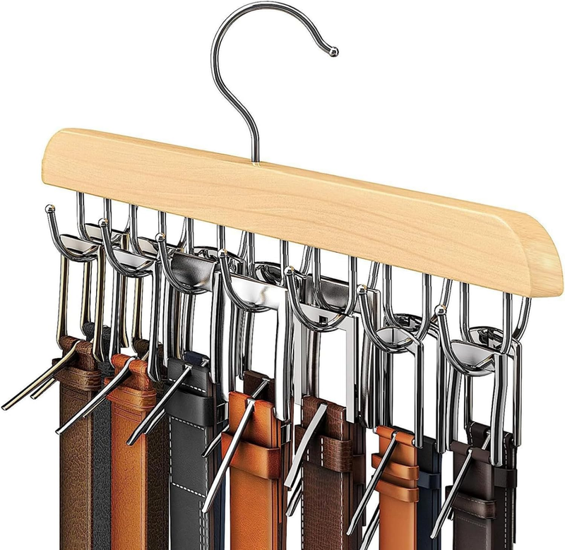 Ties Hangers, Wooden Belt Hanger, Wardrobe Organiser, Belt Organiser, Scarf Hang