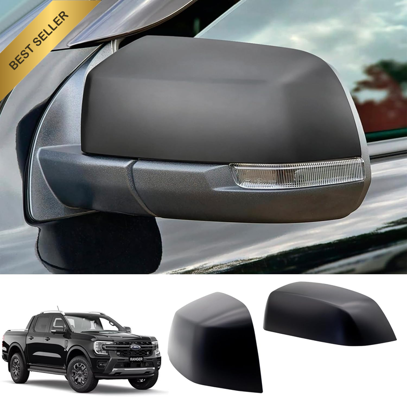 Side Door Mirror Cover Cap for Ford Ranger and Ford Everest Next Gen 2022 2023 2