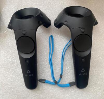 Pair (2) HTC Vive Virtual Reality VR Controller Wands 2PR7100 Tested Left/Right