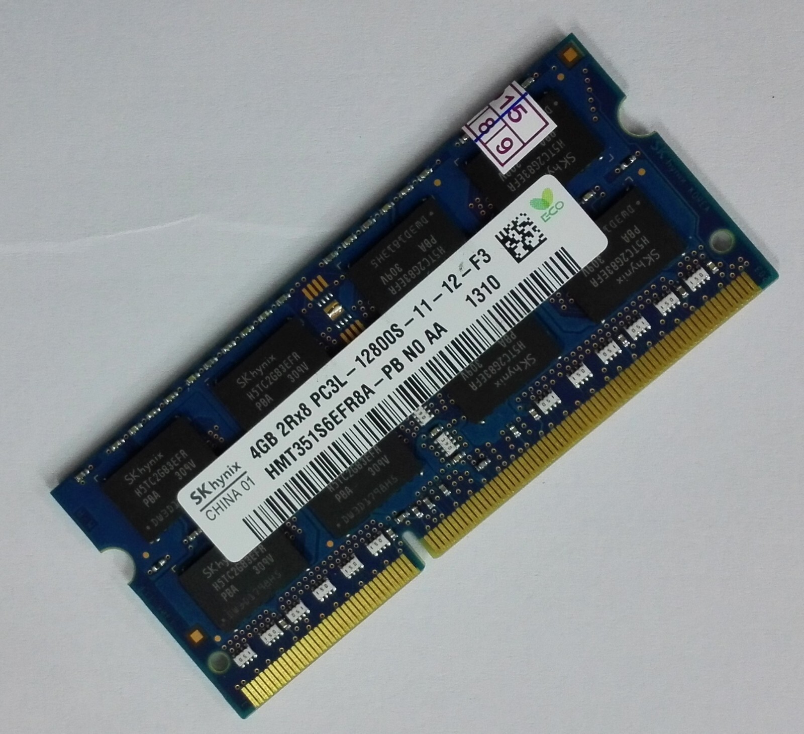 Hynix 2x 4GB Kits 2RX8 DDR3 1600MHz PC3-12800S 1.5V Laptop Memory ◆◇HYNIX 4GB 2R*8 PC3-12800S 2枚セット合計 8GB(1210)◇◆