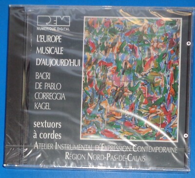 Sextuor a Cordes A.I.E.C. BACRI/DE PABLO/CORREGGIA/KAGEL - REM CD SEALED