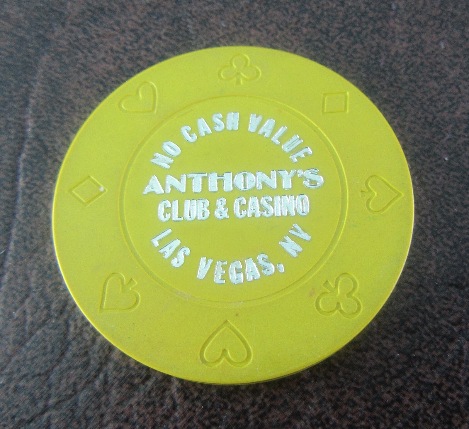 Casino Chip Anthony's Club & Casino, Las Vegas, NV (no cash value)
