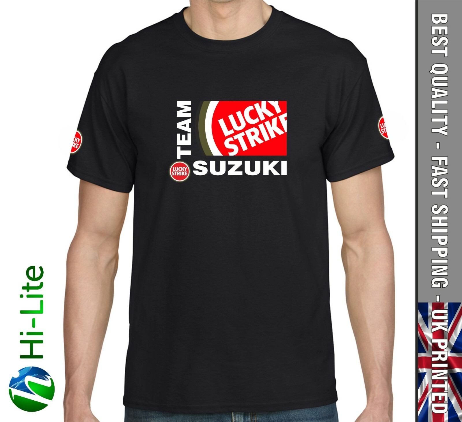 SUZUKI スズキ ラッキーストライク Tシャツ ワークス デッドストック SUZUKI スズキ ラッキーストライク Tシャツ shirt ティーシャツ
