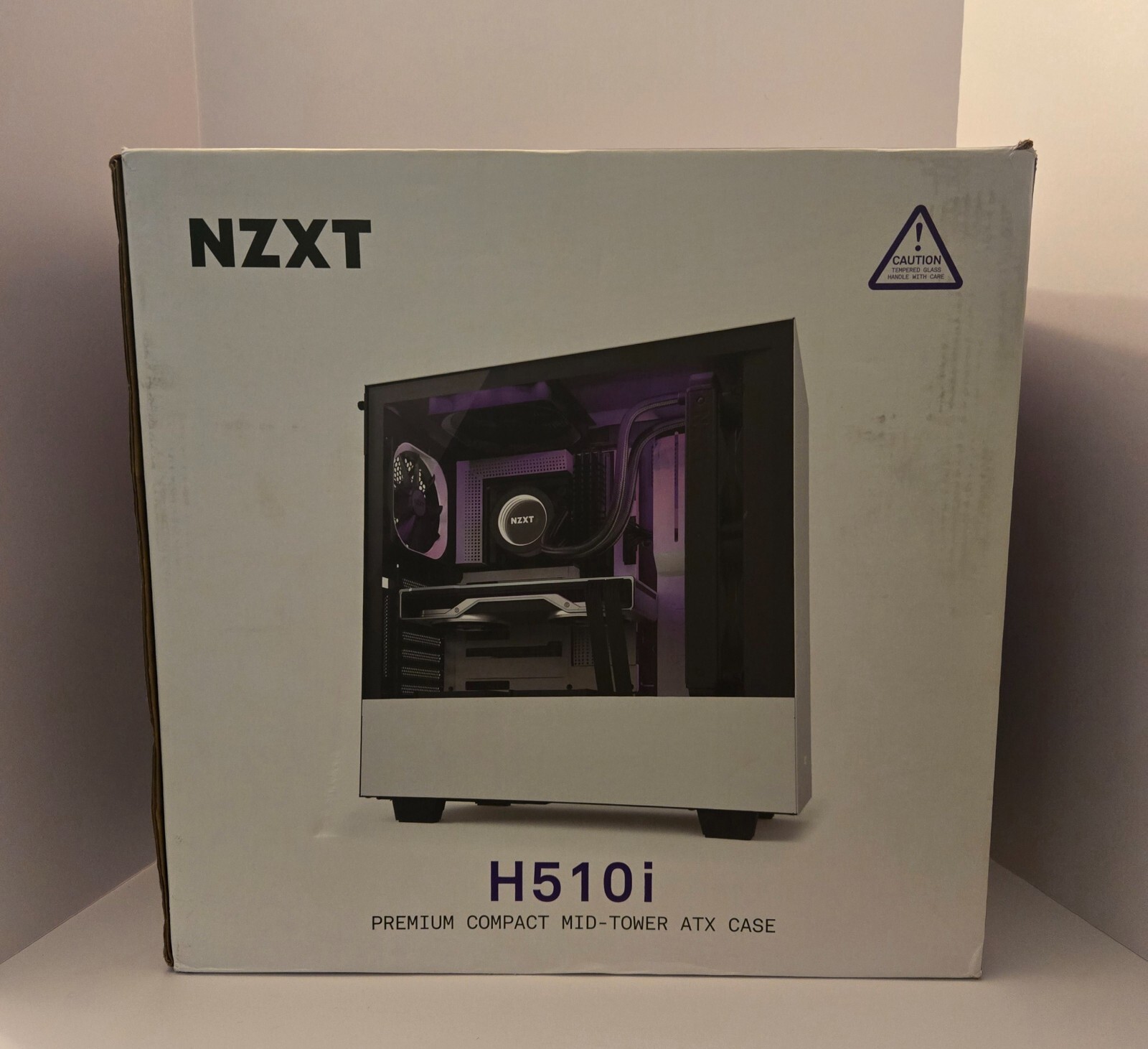 NZXT H510i Compact ATX Mid-Tower Case With Dual Tempered