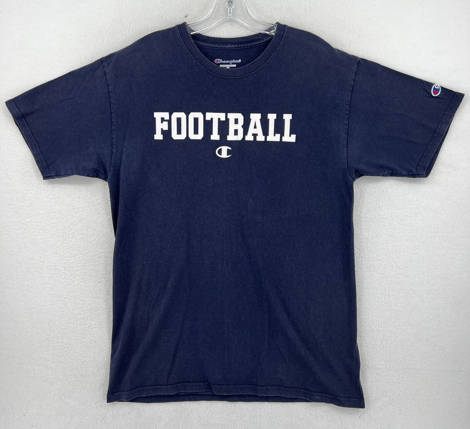 champion 　vintage football t-shirt Vintage Champion Generic Football Short Sleeve T-shirt Size