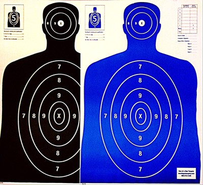 Range Shooting Targets 100 Targets B 27 Silhouette Targets In Warm Red B27 23 X 45 Hunting Equipment